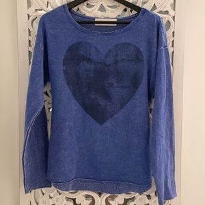Royal Blue Heart Sweatshirt